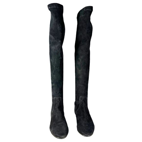 Isabel Marant Etoile Black Suede Leather Knee Tall Boots Size 36 US 5.5/6 NEW - Picture 2 of 8